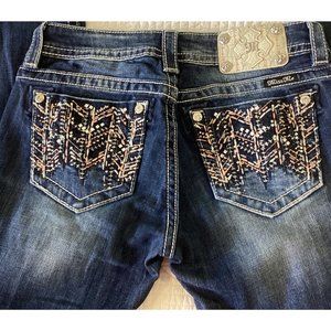 Miss Me Signature Skinny Jeans Size 28x33 EUC sz 28